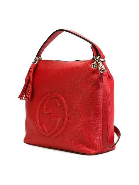 gucci soho bag red|Gucci ladybug bag.